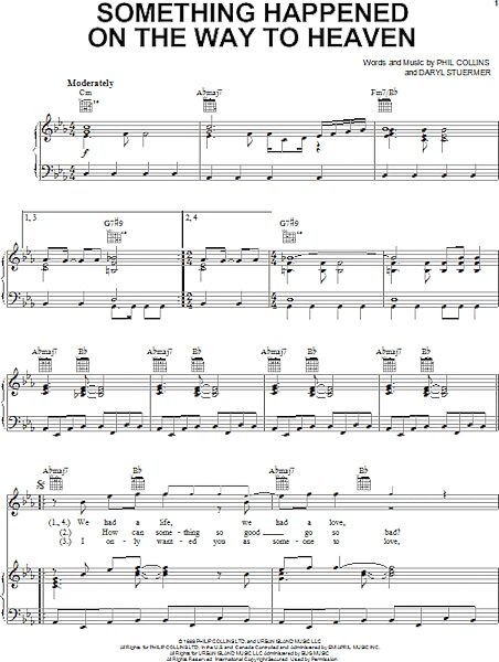 open zoom image for Something Happened On The Way To Heaven - Piano/Vocal/Guitar, New, Main