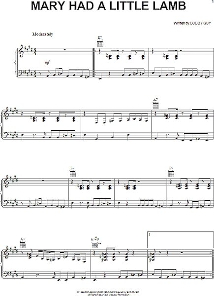 open zoom image for Mary Had A Little Lamb - Piano/Vocal/Guitar, New, Main