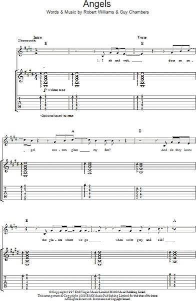 open zoom image for Angels - Guitar TAB, New, Main