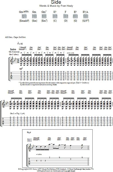 open zoom image for Side - Guitar TAB, New, Main