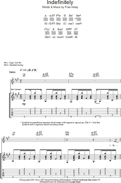 open zoom image for Indefinitely - Guitar TAB, New, Main