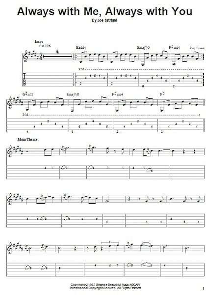 open zoom image for Always With Me, Always With You - Easy Guitar with TAB, New, Main