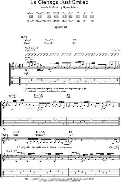 open zoom image for La Cienega Just Smiled - Guitar TAB, New, Main