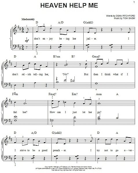 open zoom image for Heaven Help Me - Easy Piano, New, Main