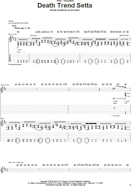 open zoom image for Death Trend Setta - Guitar TAB, New, Main