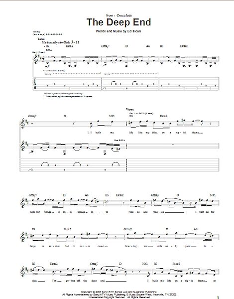 open zoom image for The Deep End - Guitar TAB, New, Main