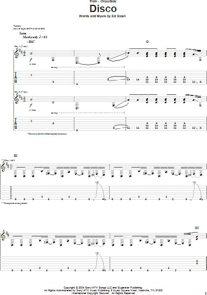 open zoom image for Disco - Guitar TAB, New, Main