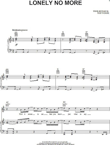 open zoom image for Lonely No More - Piano/Vocal/Guitar, New, Main