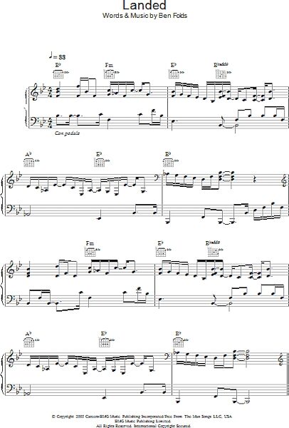 open zoom image for Landed - Piano/Vocal/Guitar, New, Main