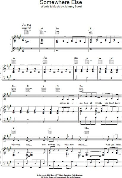 open zoom image for Somewhere Else - Piano/Vocal/Guitar, New, Main