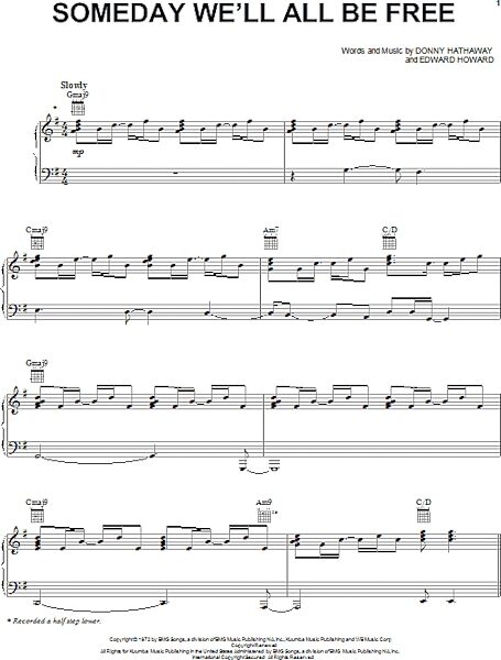 open zoom image for Someday We'll All Be Free - Piano/Vocal/Guitar, New, Main