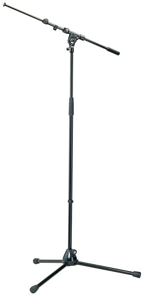open zoom image for K&M 210/9B Heavy-Duty Tripod Microphone Boom Stand, Black, Main