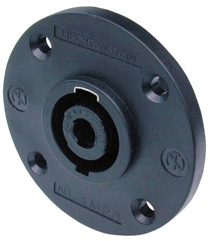 open zoom image for Neutrik NL4MPR 4-Pole Round Panel Mount, Main