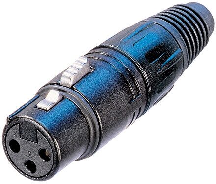 open zoom image for Neutrik NC3FXB Female XLR Connector (Gold Contacts), Main