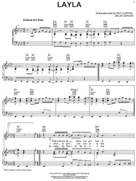 open zoom image for Layla - Piano/Vocal/Guitar, New, Main