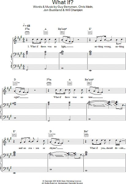 open zoom image for What If? - Piano/Vocal/Guitar, New, Main