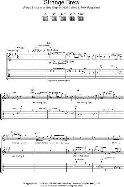 open zoom image for Strange Brew - Guitar TAB, New, Main