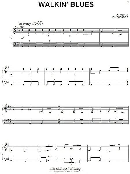 open zoom image for Walkin' Blues - Piano/Vocal/Guitar, New, Main