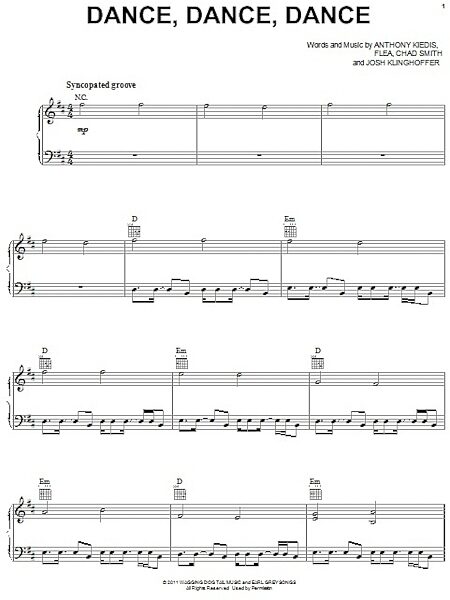open zoom image for Dance, Dance, Dance - Piano/Vocal/Guitar, New, Main