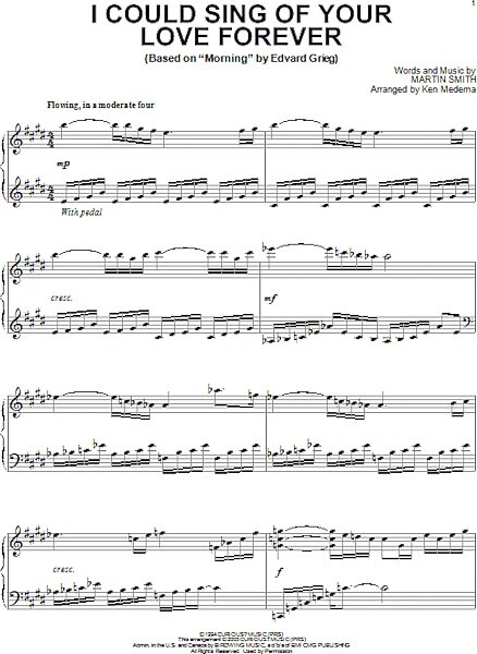 open zoom image for I Could Sing Of Your Love Forever - Piano Solo, New, Main