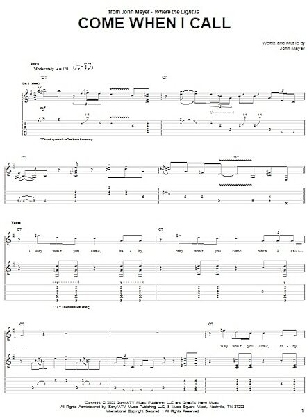 open zoom image for Come When I Call - Guitar TAB, New, Main