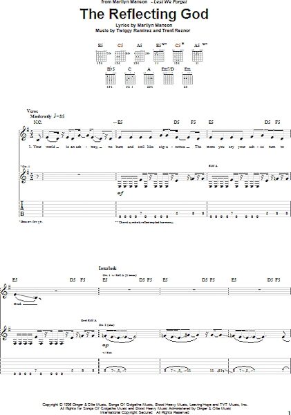 open zoom image for The Reflecting God - Guitar TAB, New, Main
