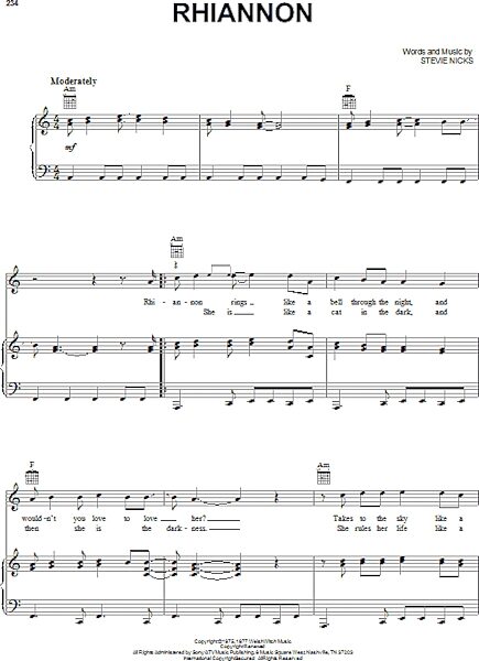 open zoom image for Rhiannon - Piano/Vocal/Guitar, New, Main