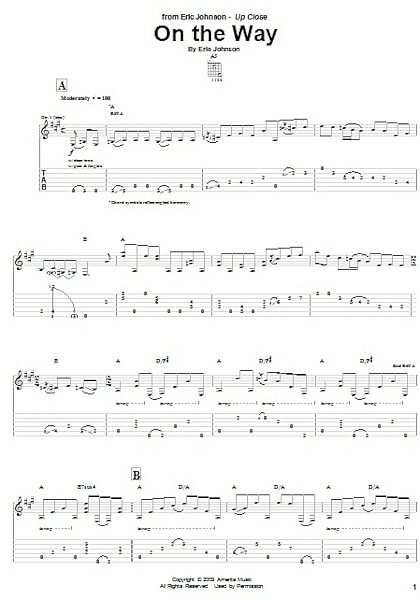 open zoom image for On The Way - Guitar TAB, New, Main