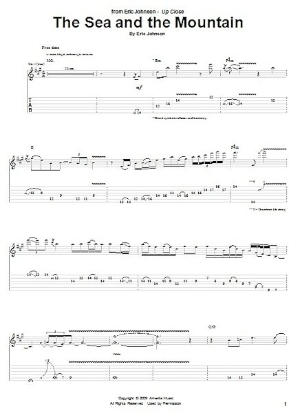 open zoom image for The Sea And The Mountain - Guitar TAB, New, Main