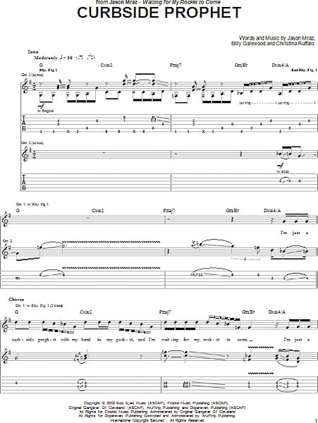 open zoom image for Curbside Prophet - Guitar TAB, New, Main