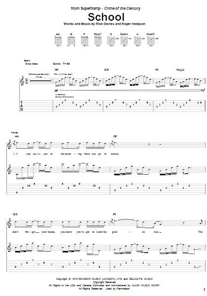 open zoom image for School - Guitar TAB, New, Main