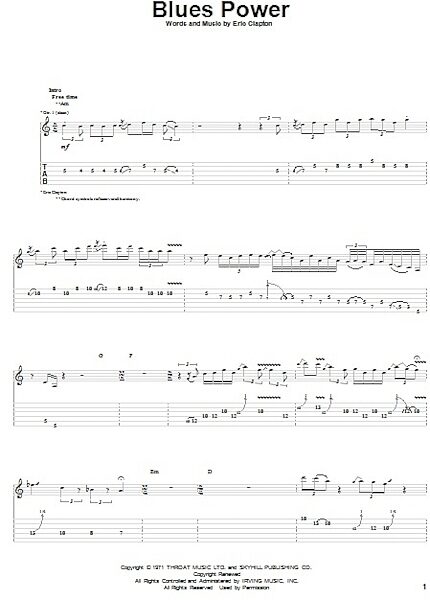 open zoom image for Blues Power - Guitar TAB, New, Main