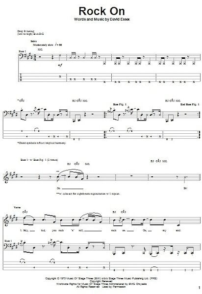 open zoom image for Rock On - Bass Tab, New, Main