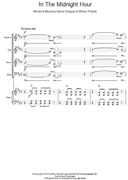 open zoom image for In The Midnight Hour - Choral, New, Main