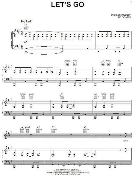 open zoom image for Let's Go - Piano/Vocal/Guitar, New, Main