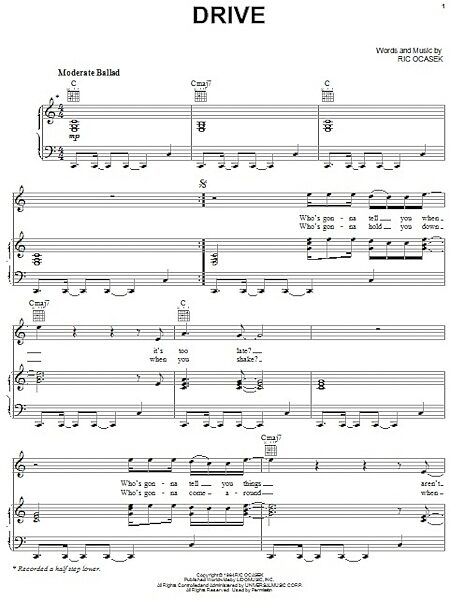 open zoom image for Drive - Piano/Vocal/Guitar, New, Main