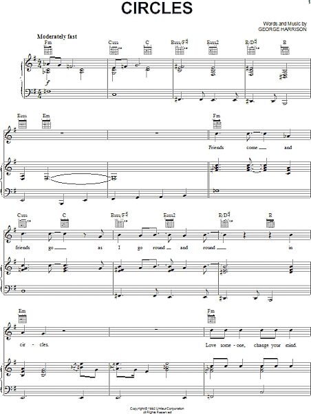 open zoom image for Circles - Piano/Vocal/Guitar, New, Main