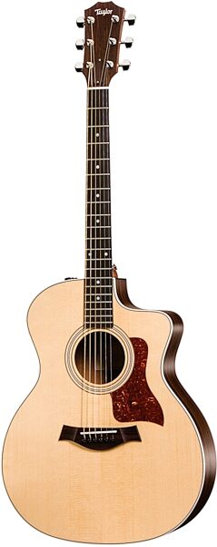 open zoom image for Taylor 214CE Grand Auditorium Cutaway Acoustic-Electric Guitar with Gig Bag, Main