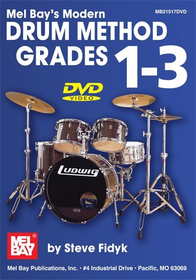 open zoom image for Mel Bay Modern Drum Method Grades 1-3 DVD, Main