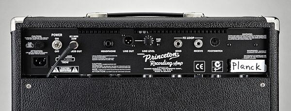 open zoom image for Fender Princeton Recording Guitar Combo Amplifier (20 Watts, 1x10 in.), Rear Panel