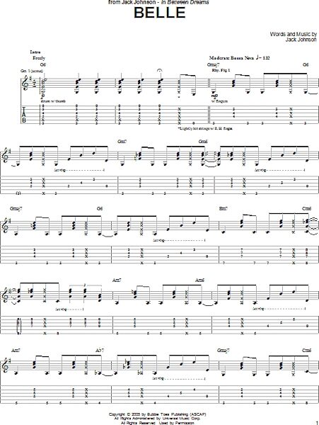 open zoom image for Belle - Guitar TAB, New, Main