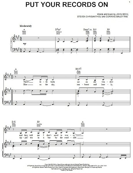 open zoom image for Put Your Records On - Piano/Vocal/Guitar, New, Main