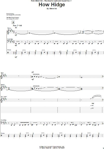 open zoom image for How Hidge - Guitar TAB, New, Main