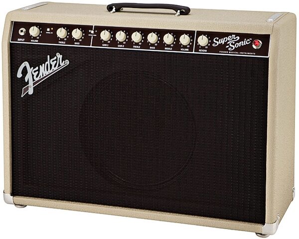 open zoom image for Fender Super-Sonic 22 Guitar Combo Amplifier (22 Watts, 1x12"), Blonde, Blonde - Right