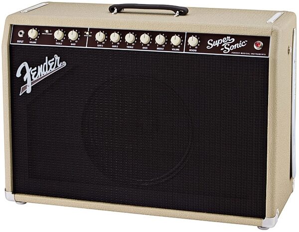 open zoom image for Fender Super-Sonic 60 Guitar Combo Amplifier (60 Watts, 1x12"), Blonde - Right