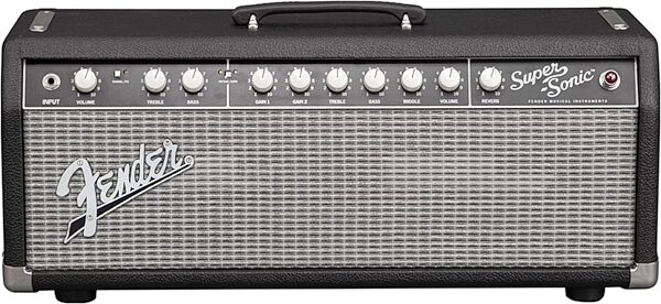 open zoom image for Fender Super-Sonic 22 Guitar Amplifier Head, Black, Action Position Back