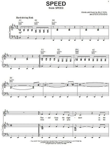 open zoom image for Speed - Piano/Vocal/Guitar, New, Main
