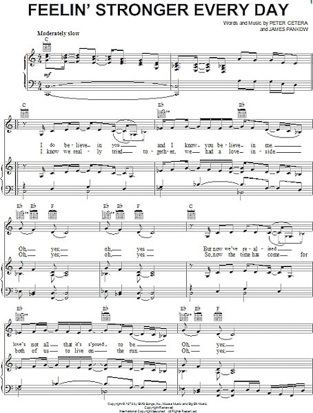 open zoom image for Feelin' Stronger Every Day - Piano/Vocal/Guitar, New, Main