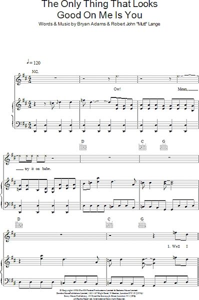 open zoom image for The Only Thing That Looks Good On Me Is You - Piano/Vocal/Guitar, New, Main
