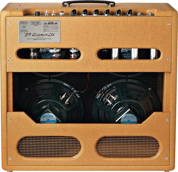 open zoom image for Fender Vintage Reissue '59 Bassman LTD Guitar Combo Amplifier (50 Watts, 4x10 in.), Rear